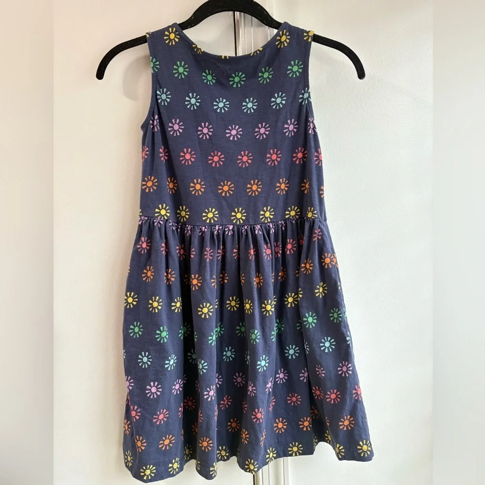 Primary Navy Floral Kids Dress size 10 - Picture 4 of 4